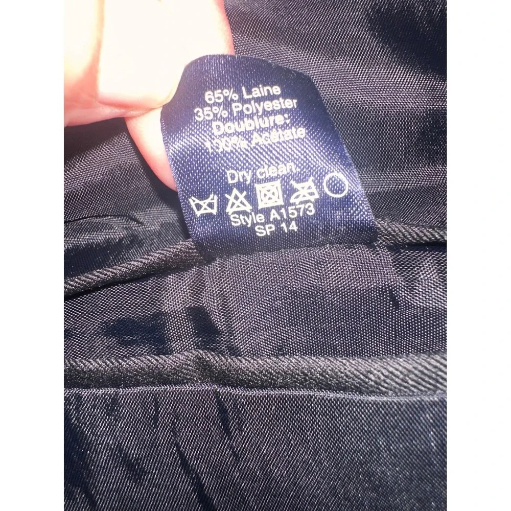 J.Crew Thompson Black Wool Blend Two Button Blazer‎ Sport Coat Mens 38R A1573